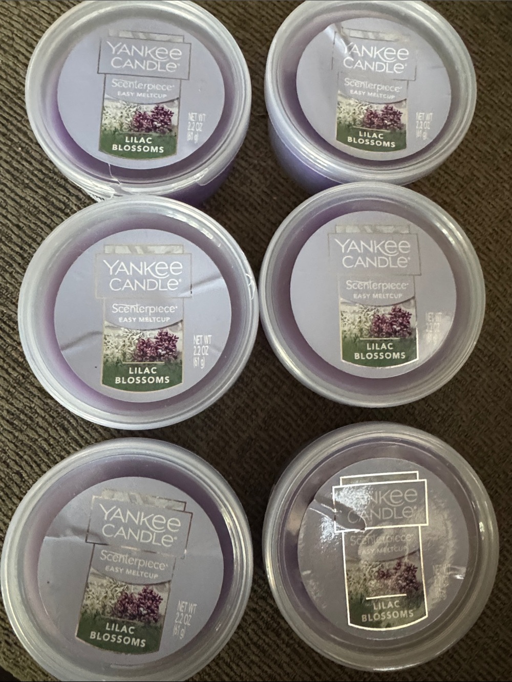 Yankee Candle Scenterpiece Refills - Lilac Blossoms Set of Six
